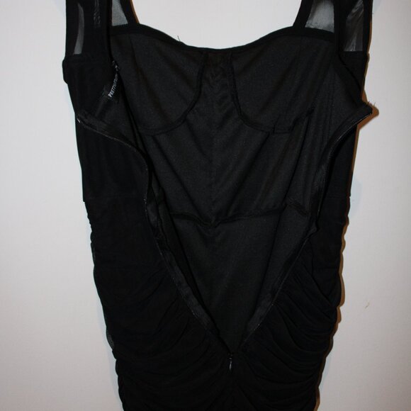 Black Ruffle Mini Dress - Picture 5 of 7